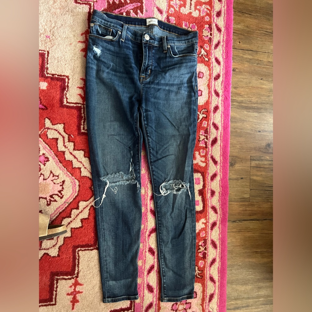 Hudson Distressed Skinny Jeans